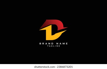 DL, LD, Abstract initial monogram letter alphabet logo design