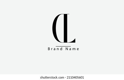 DL LD D L abstrakte Vektorlogo-Monogramm-Vorlage