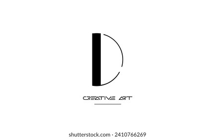 DL, LD, D, L abstract letters logo monogram