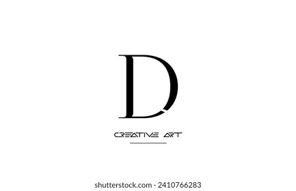 DL, LD, D, L abstract letters logo monogram