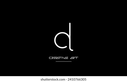 DL, LD, D, L abstract letters logo monogram