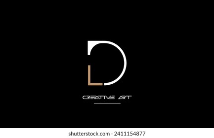 DL, LD, D, L abstrakte Buchstaben Logo-Monogramm