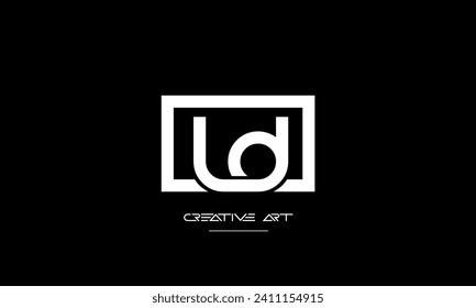 DL, LD, D, L abstract letters logo monogram
