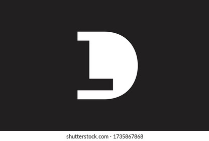 DL or LD Letter Initial Logo Design, Vector Template