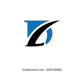 DL- und LD-Letter Initial Logo Design Template Vektorgrafik.