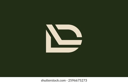 DL or LD monogram logo design