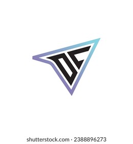 Soporte de logotipo genial para combinación de letras DL o logotipo inicial para juegos como diseño de concepto inspirador