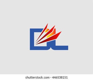 DL letter logo
