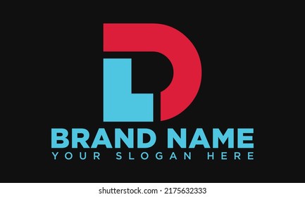 DL letter logo or app or icon for your business, company, or brand. DL typography technology logo .