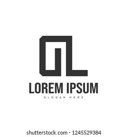 DL Letter logo design. Initial letter logo template design