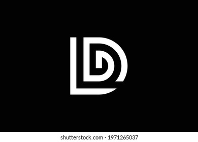 Dl Letter Logo Design On Luxury Stock Vector (Royalty Free) 1971265037 ...