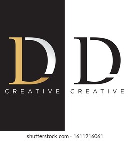 DL letter logo design vector luxury premium symbol