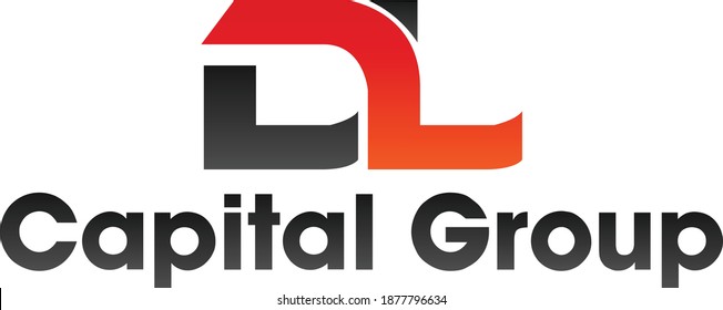 Logo de la letra DL con texto