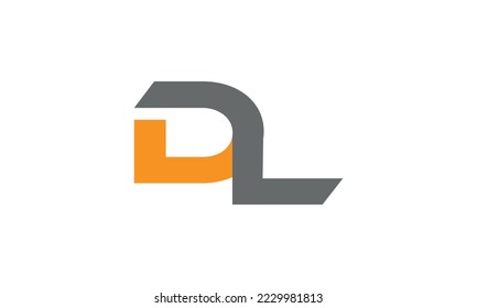 DL Logo-Design. Anfangsbuchstabe DL Logo Design. DL Logo monogramm Design Vektorvorlage.