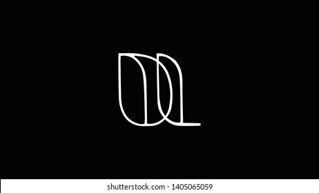 DL logo design template vector illustration