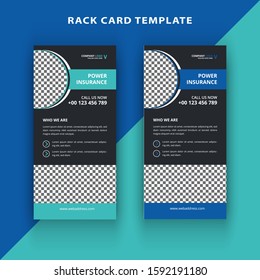 Dl Rack Card Vector Design Template