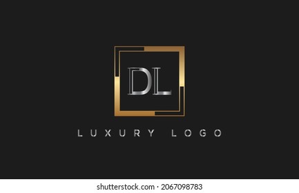 D,L vector logo. DL logo. Business logo. D,L letters monogram