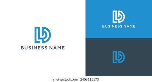 D,L Vektorlogo. DL-Logo. Firmenlogo. D,L Buchstaben Monogramm