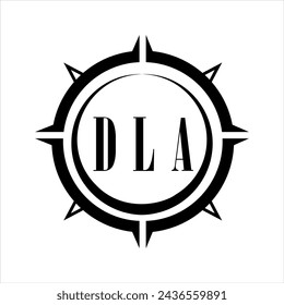 DLA letter design. DLA letter technology logo design on white background. DLA Monogram logo design for entrepreneur and business