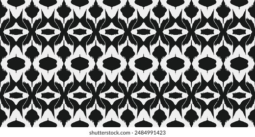 Dlack white damask diamond geometric , Ethnicity botanical fashion colorful drawing beautiful textile ornamental ogee endless ornament seamless trendy endless pattern illustration stripe vector print