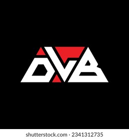 Diseño del logotipo de la letra triangular DLB con forma triangular. Monograma de diseño del logotipo del triángulo DLB. Plantilla de logotipo vectorial de triángulo DLB con color rojo. Logo triangular DLB Diseño sencillo, elegante y lujoso.