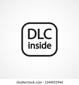 dlc inside game vector icon