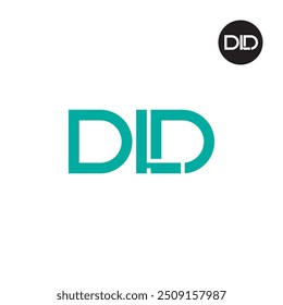 Design do Monograma da Letra do Logotipo DLD