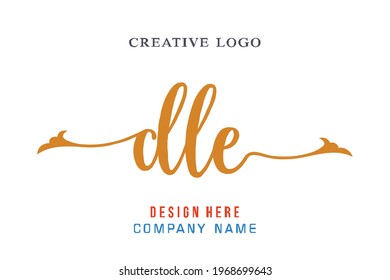 DLE lettering logo is simple, easy to understand and authoritative
