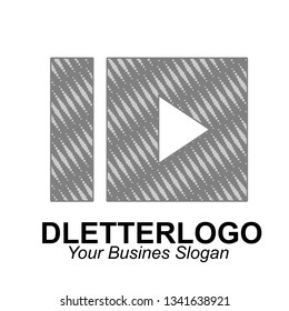 
DLetter Logo Design.initial logo Modern D Icon With Creative and Beautiful Monogram Design Vector Illustration.
can be used for multimedia icon, digital icon, Web icon - Vector
