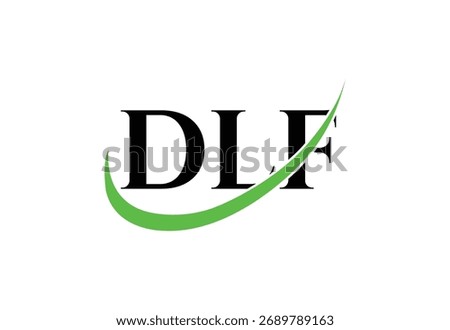 DLF Letter Modern  Monogram Logo | Minimal monogram initials vector logo Design.