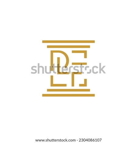 DLF logo letter . Logo monogram DLF
