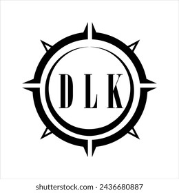 DLK letter design. DLK letter technology logo design on white background. DLK Monogram logo design for entrepreneur and business