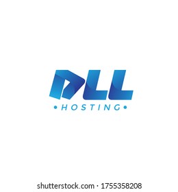 DLL Hosting Logo Template Design Vector