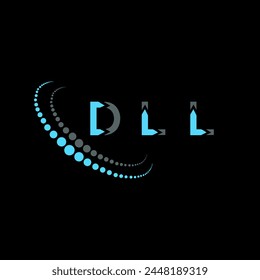 DLL letter logo abstract design. DLL unique design. DLL.
