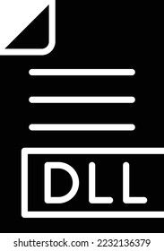 DLL Vector Icon Design Illustration
