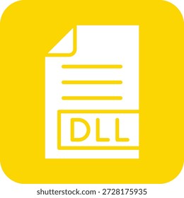 DLL Vector Icon Design Illustration
