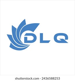 Diseño de letra DLQ. Diseño del logotipo de la tecnología de la letra DLQ sobre fondo blanco. Diseño de logotipo de DLQ Monogram para emprendedores y empresas