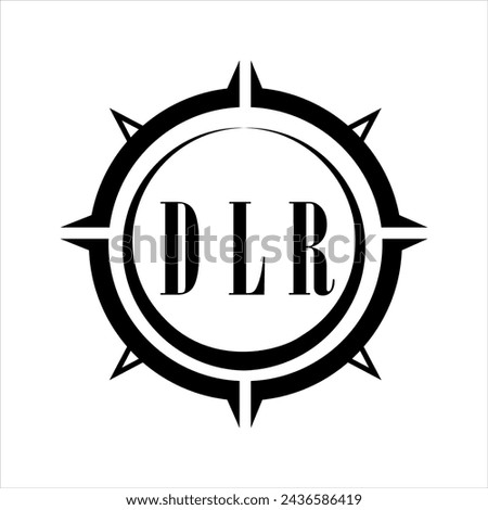 DLR letter design. DLR letter technology logo design on white background. DLR Monogram logo design for entrepreneur and business