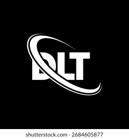 DLT logo. DLT letter. DLT letter logo design. Initials DLT logo linked with circle and uppercase monogram logo. DLT-typography for technology, business and real estate brand.