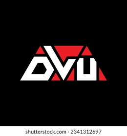 DLU triangle letter logo design with triangle shape. DLU triangle logo design monogram. DLU triangle vector logo template with red color. DLU triangular logo Simple, Elegant, and Luxurious design.