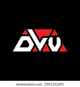 Diseño del logotipo de la letra triangular DLV con forma triangular. Monograma de diseño del logotipo del triángulo DLV. Plantilla de logotipo vectorial de triángulo DLV con color rojo. Logo triangular DLV Diseño sencillo, elegante y lujoso.