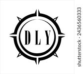 DLY letter design. DLY letter technology logo design on white background. DLY Monogram logo design for entrepreneur and business