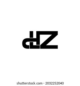 dlz initial letter monogram logo design