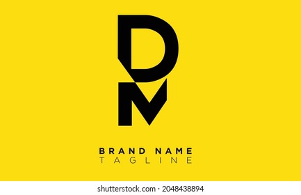 DM Alphabet letters Initials Monogram logo MD, D and M