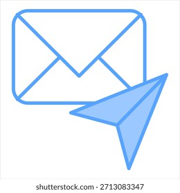 Ilustração Do Vetor De Ícone Azul Dm