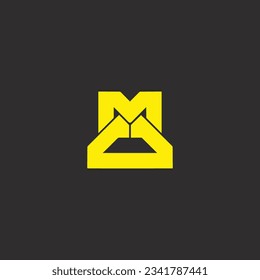 DM creative and modern logo design