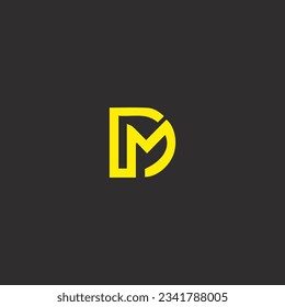 DM creative and modern logo design