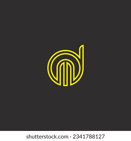 DM creative and modern logo design
