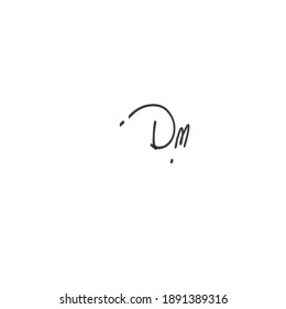 DM Initial Isolated Logo for Identity