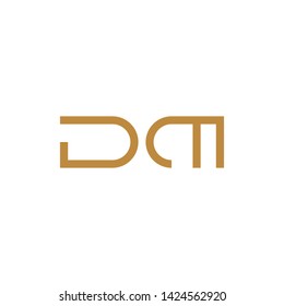 DM initial letter logo template 